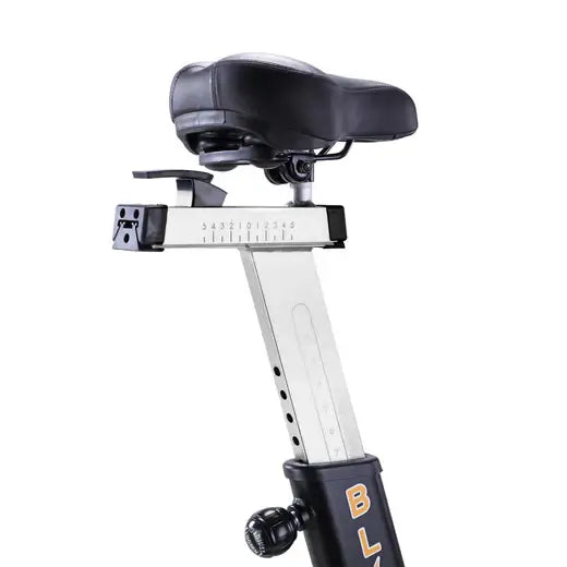 Adjustable seat of Blitz Air Bike, a premium cardio exercise equipment for home gyms in Vancouver, BC. Suitable for low-impact workouts.