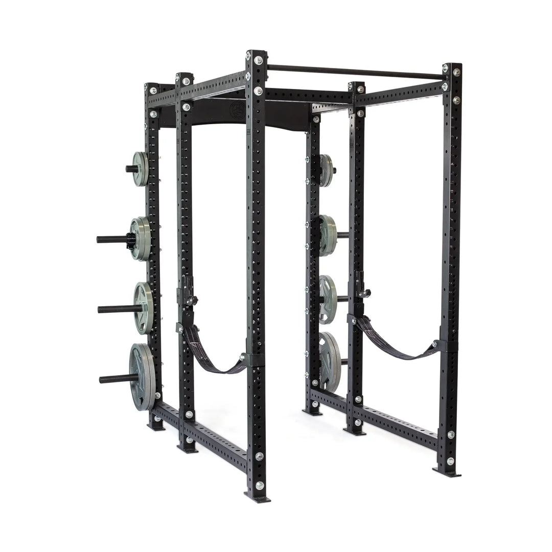 Hydra Six Post Power Rack Builder with storage, perfect for home and gym use in Vancouver. Fitness equipment available at local stores.