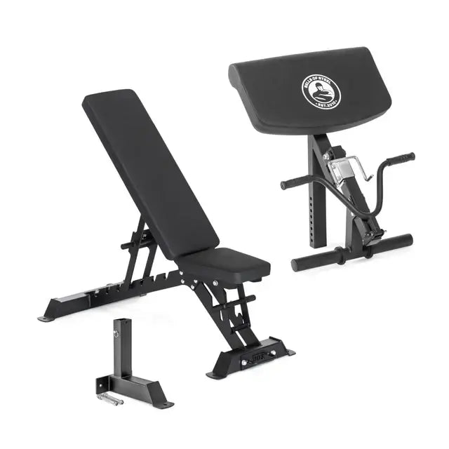 BUZZ-SAW Heavy-Duty Adjustable Bench for fitness and gym enthusiasts. Available in Vancouver fitness stores. Reliable for a home workout setup.