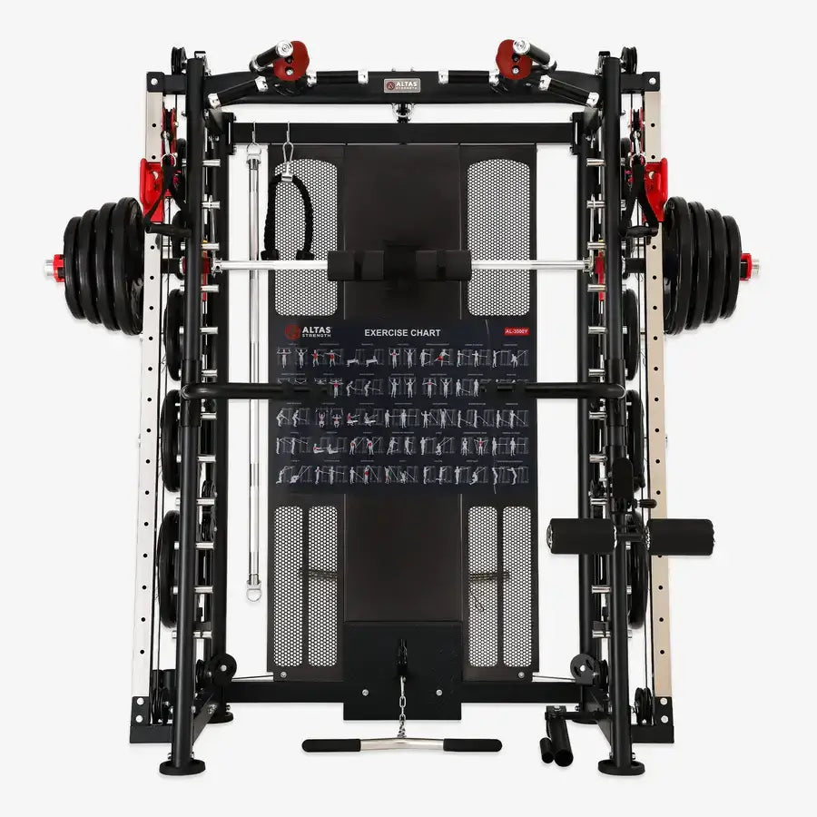 Altas AL-3000Y fitness equipment, alloy steel, black for home gyms in Vancouver. Includes accessories, ideal for workout solutions.