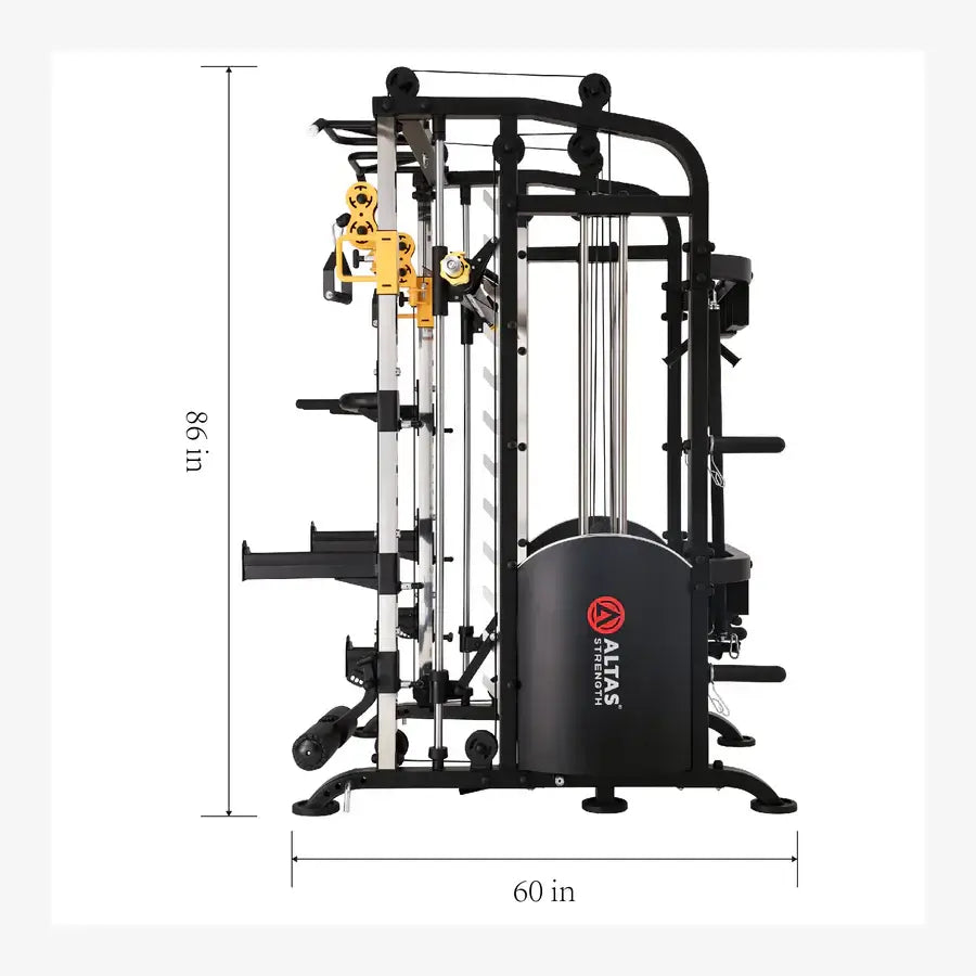 Altas Strength AL-M810 Smith Machine - Premium Home Gym Equipment, Alloy Steel, Fitness Solution Vancouver