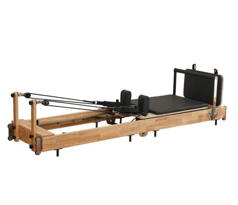 Folding Wooden Pilates Reformer Bed for Core Workout - Ideal Gym Equipment for Home and Studio in Vancouver