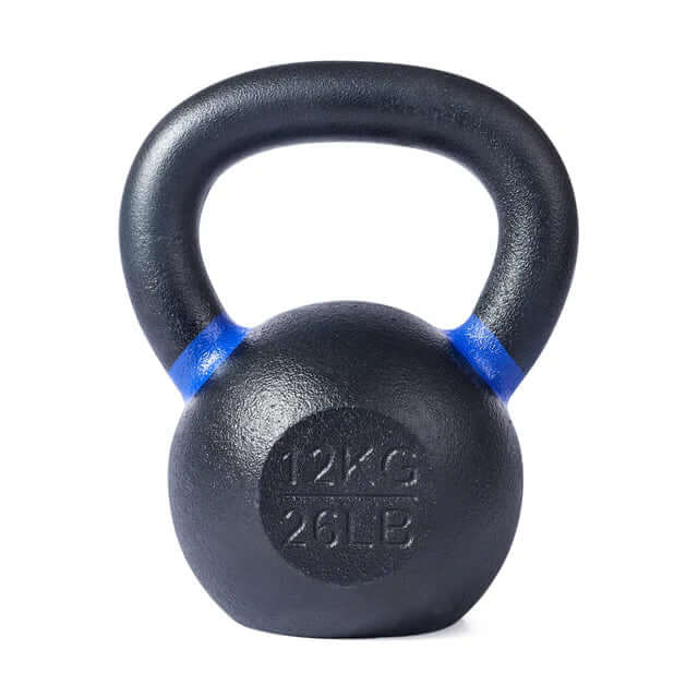 12kg 26lb powder-coated kettlebell for fitness training in Vancouver