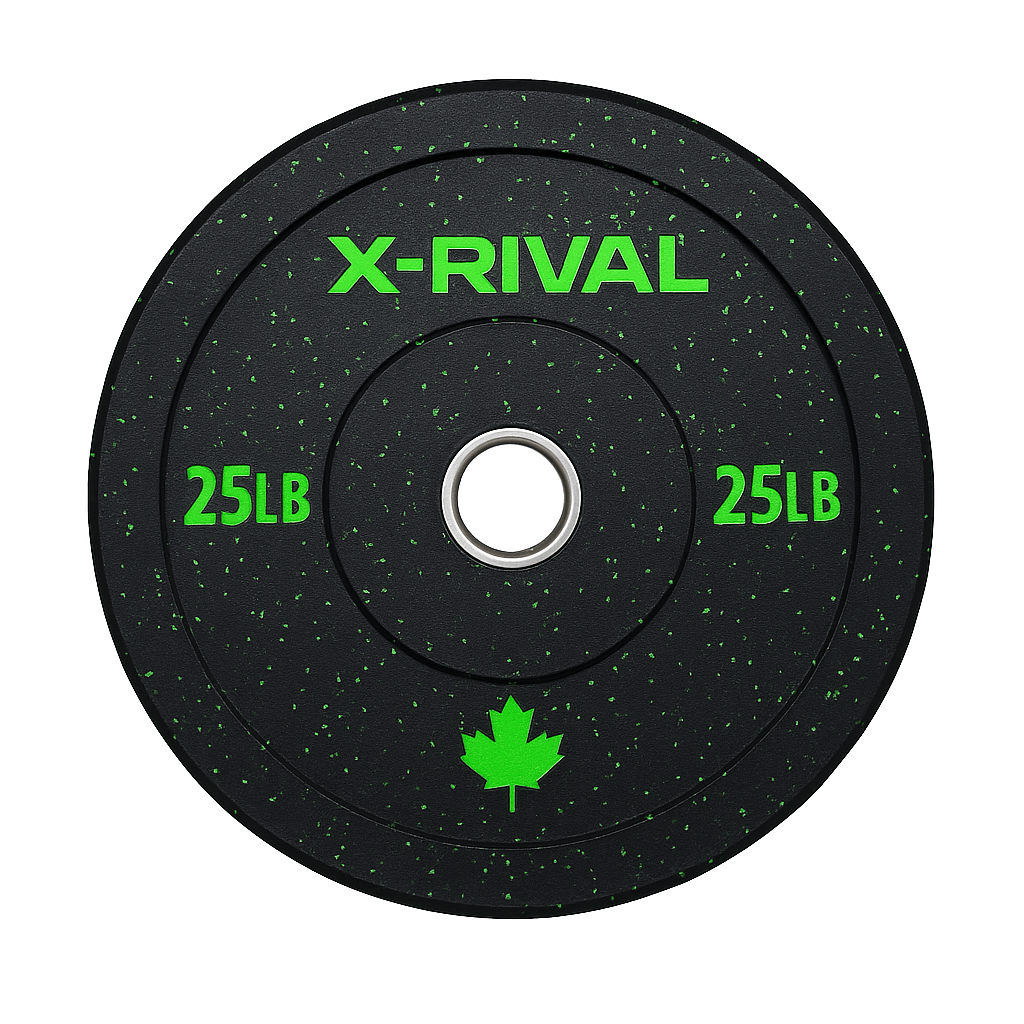 X-RIVAL 25LB Crumb Bumper Plate - Eco-Friendly Fitness Equipment Vancouver