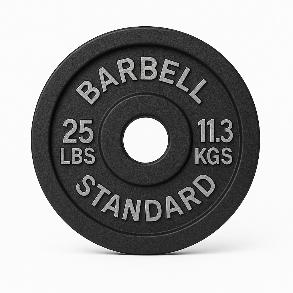 25 lb XRIVAL Standard Metal Weight Plate for home gym fitness equipment in Vancouver.