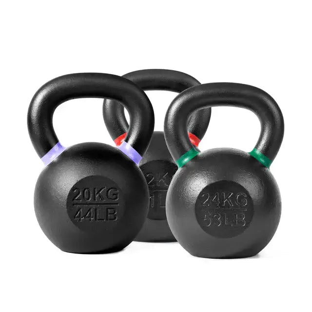 Premium powder-coated kettlebells for all fitness levels - fitness equipment Vancouver, gym supply store BC, workout solutions.
