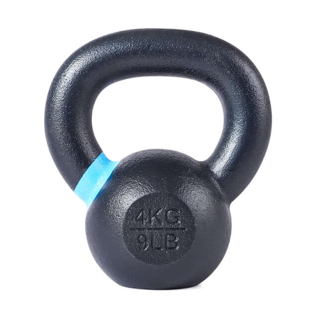 Premium powder-coated kettlebell for fitness solutions in Vancouver, ideal for home gyms and commercial fitness equipment.
