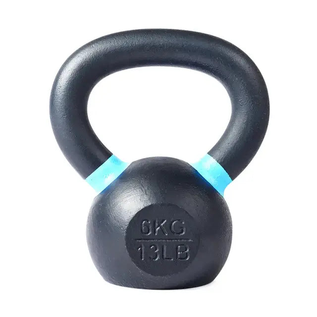13lb powder-coated kettlebell for fitness training in Vancouver, available at fitness equipment stores.