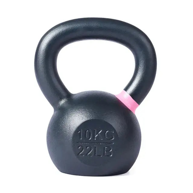 Powder coated kettlebell 10kg 22lb for fitness, gym, and home use in Vancouver. Ideal exercise equipment for strength training.