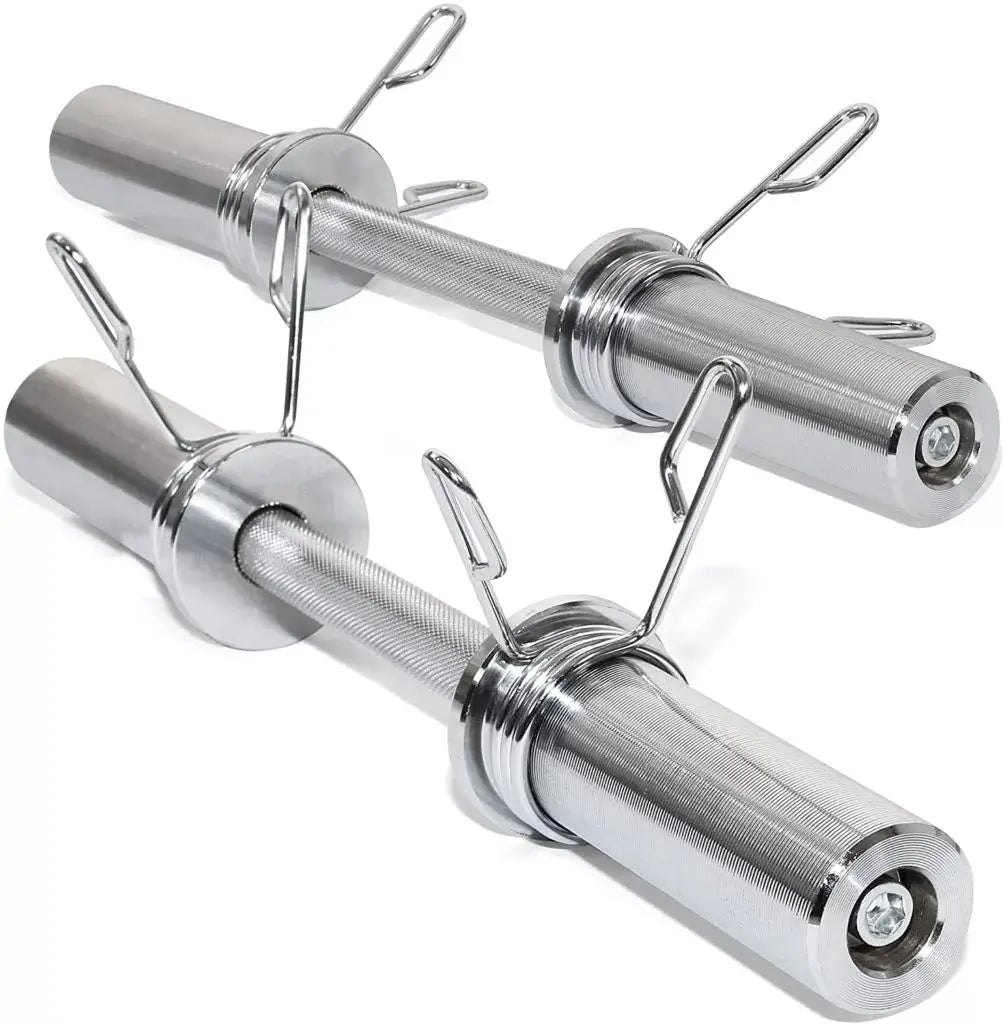 Pair of X-RIVAL Olympic Dumbbell Handles, perfect for space-saving home gyms, available at fitness equipment stores in Vancouver.