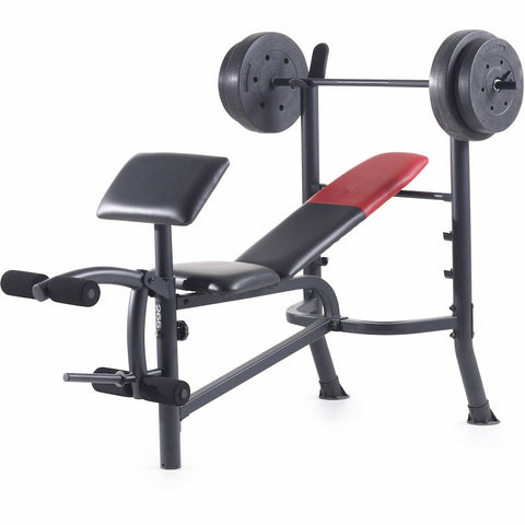 Press Bench Combo X-RIVAL ABP83 (With Bar and 80lbs Weights)